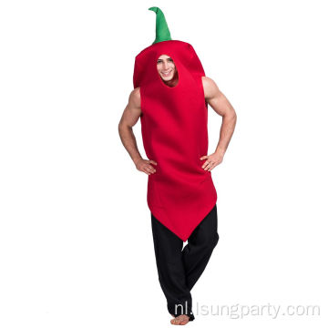 Halloween unisex cosplay grappig chili kostuum